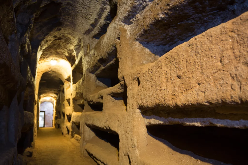 St. Callixtus Catacombs In Rome, Italy
