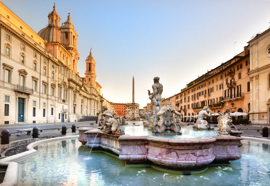 Piazza Navona, Fontana del Moro, 1654, Roma