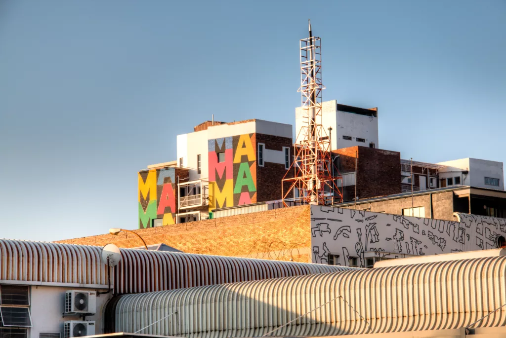 Colourfull building in the heart of Maboneng, Johannesburg, South Africa
