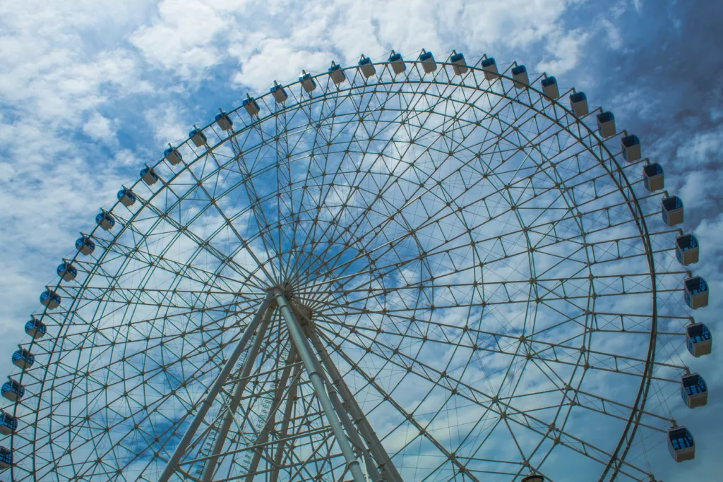 Rio de Janeiro, Brazil Ferris wheel called "Rio Star" at Olympic Boulevard in Maua Square.